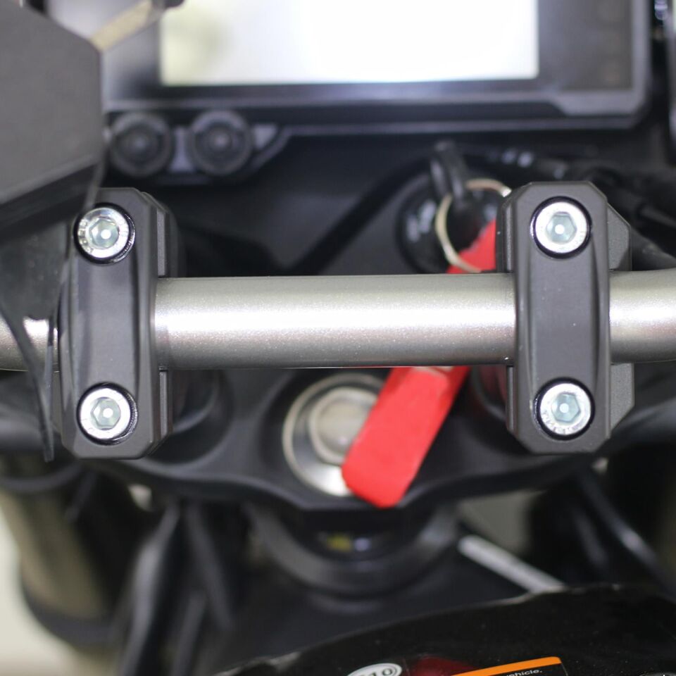 GP Kompozit Yamaha MT-25 2017-2026 Uyumlu Gidon Yükseltme 22mm Siyah