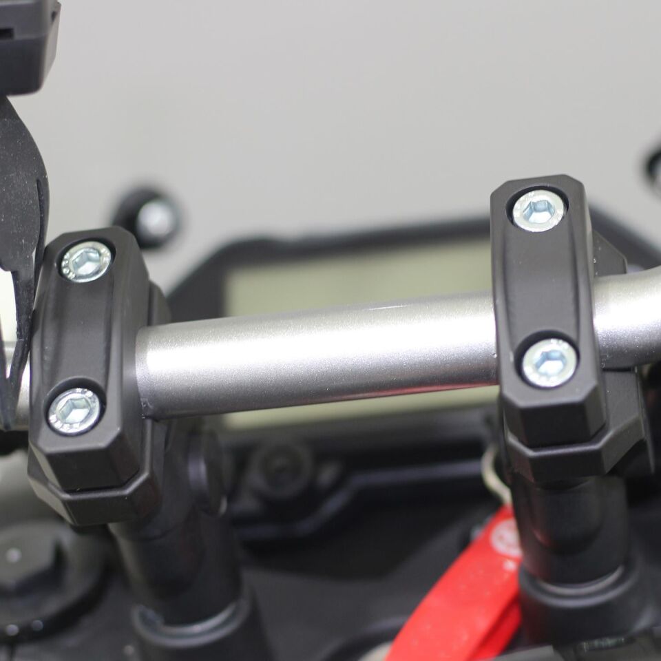 GP Kompozit Yamaha MT-25 2017-2026 Uyumlu Gidon Yükseltme 22mm Siyah