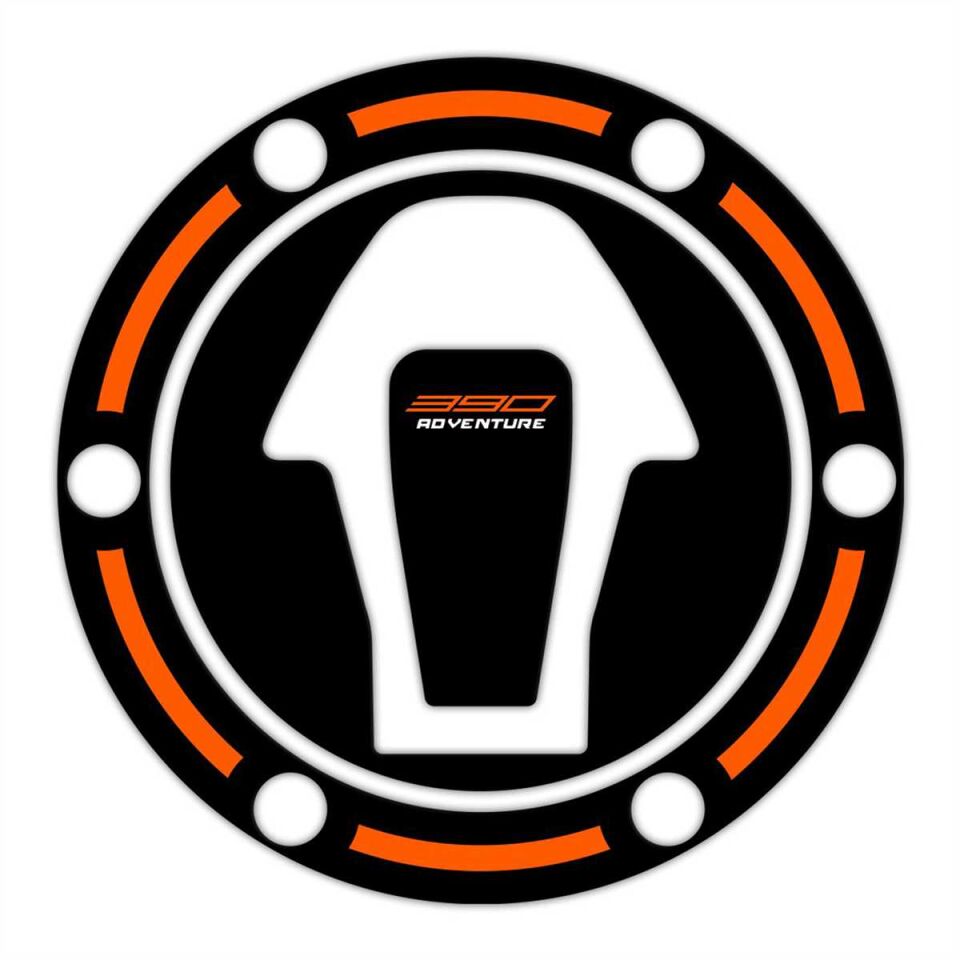 GP Kompozit KTM 390 Adventure 2020-2024 Uyumlu Tank Pad Seti Siyah-Turuncu
