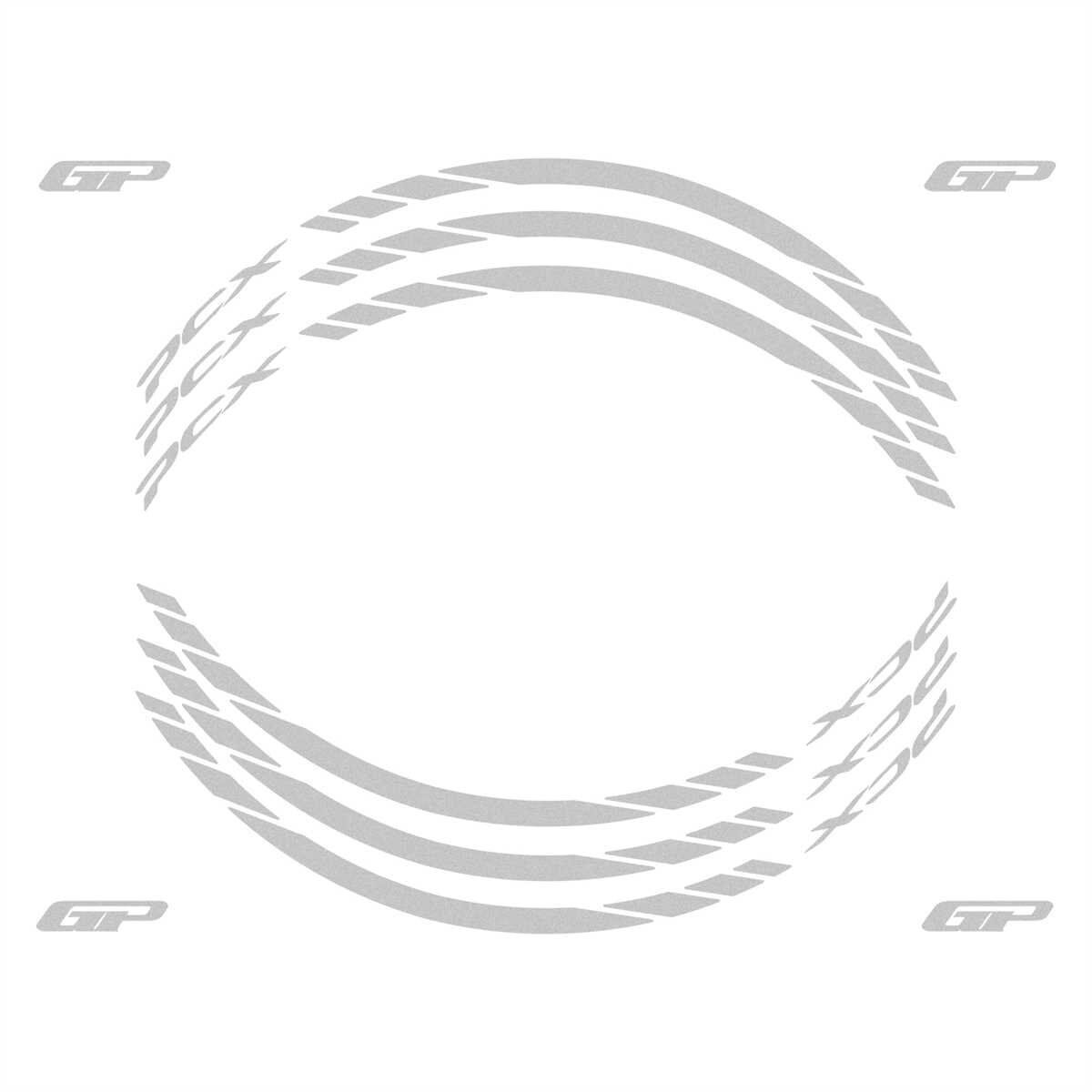 GP Kompozit Honda PCX 125 / 150 2014-2024 Uyumlu Jant Şeridi Reflektif Gri