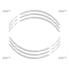 GP Kompozit Honda PCX 125 / 150 2014-2024 Uyumlu Jant Şeridi Reflektif Gri