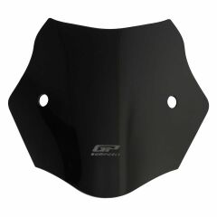 GP Kompozit Mondial 125 Drift L 2011-2023 Uyumlu Kısa Ön Cam Siyah