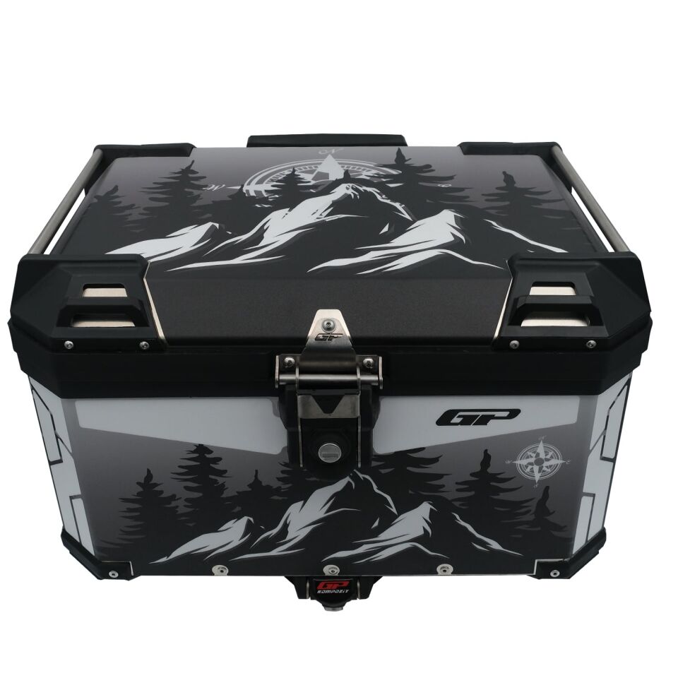 GP Kompozit DSN05 Universal 45 lt Desenli Alüminyum Motosiklet Çantası