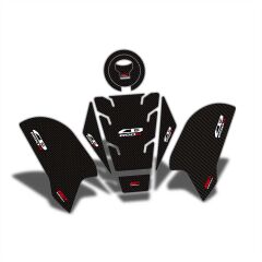 GP Kompozit Honda CB650R 2019-2023 Uyumlu Tank Pad Seti Karbon