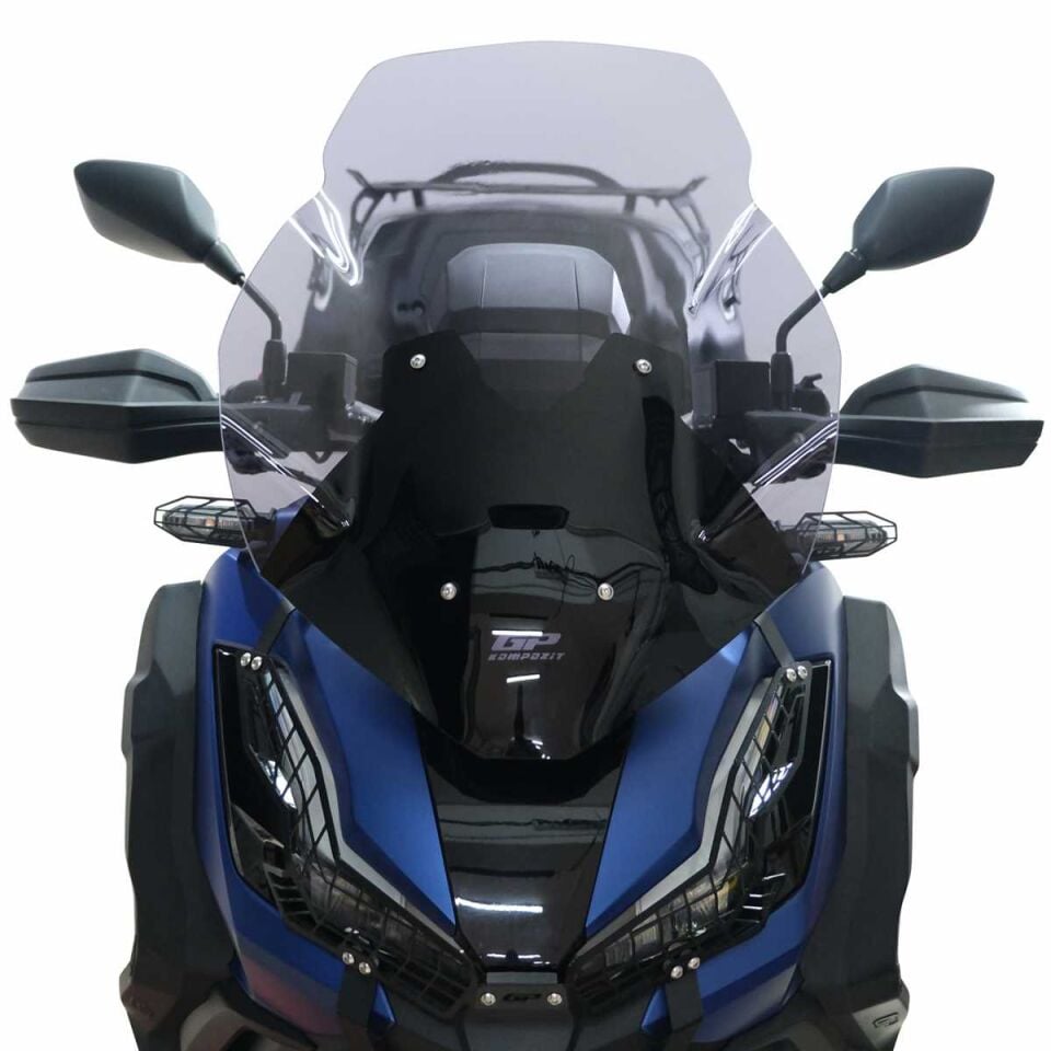 GP Kompozit Honda ADV 350 2023-2025 Uyumlu Baskılı Ön Cam Füme