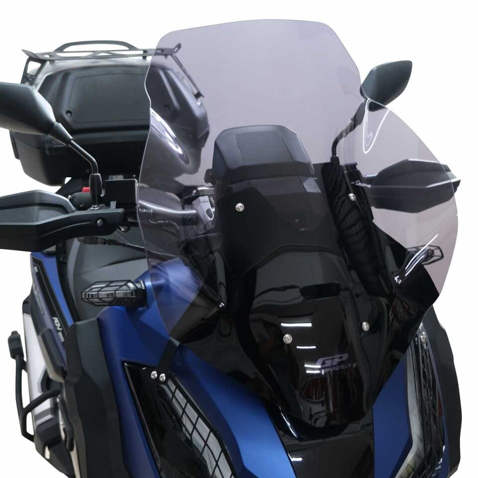 GP Kompozit Honda ADV 350 2023-2025 Uyumlu Baskılı Ön Cam Füme