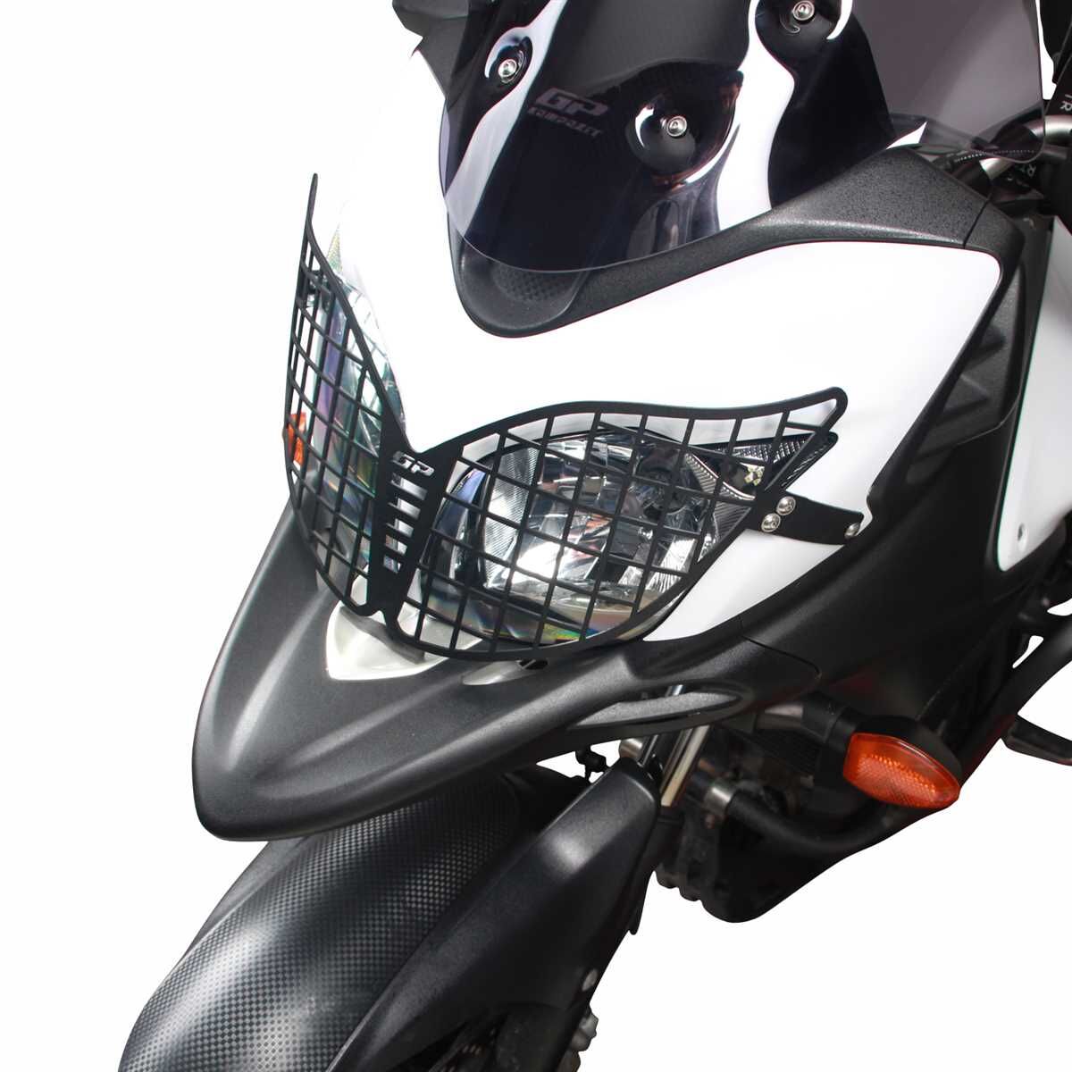 GP Kompozit Suzuki V-Strom DL 650 2012-2016 Uyumlu Far Koruma Siyah