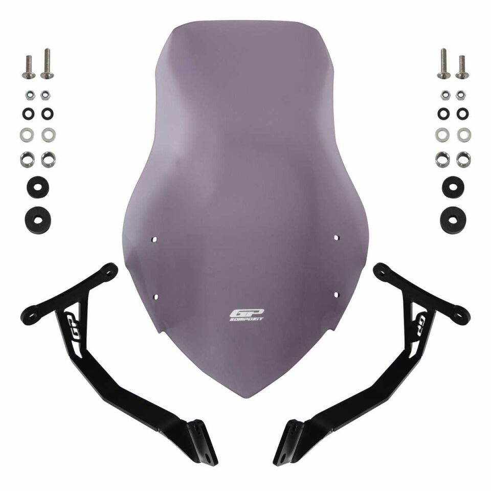 GP Kompozit Honda CB125F 2023-2024 Uyumlu Tur Camı Füme