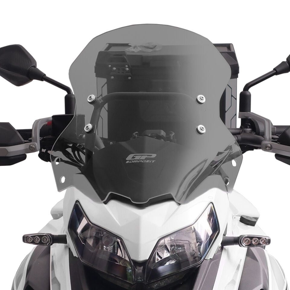GP Kompozit Benelli TRK 502 / 502X 2018-2023 Uyumlu Ön Cam Füme
