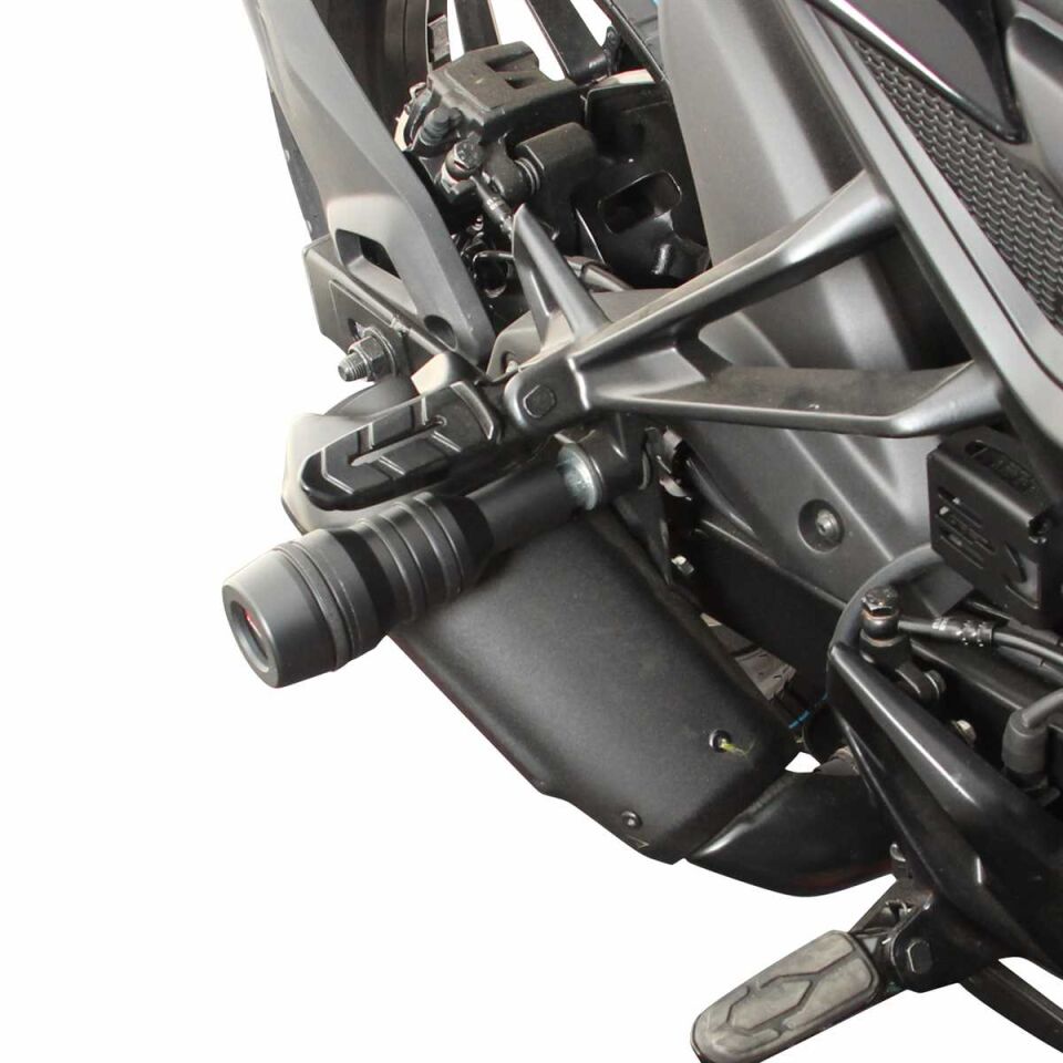 GP Kompozit Bajaj Pulsar F 250 2022-2024 Uyumlu Egzoz Koruma Takozu Siyah