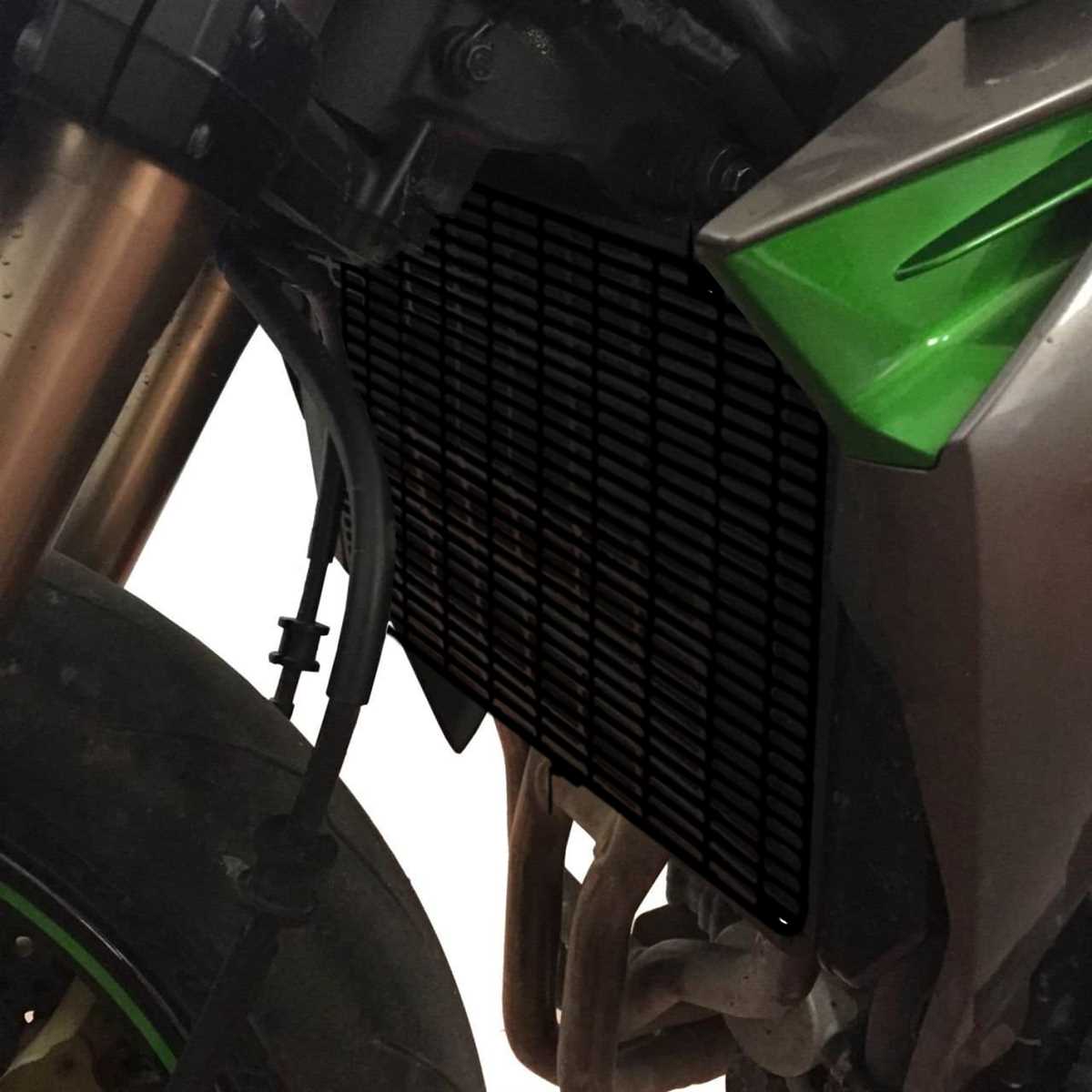 GP Kompozit Kawasaki Z 1000 2013-2018 Uyumlu Radyatör Koruma Siyah