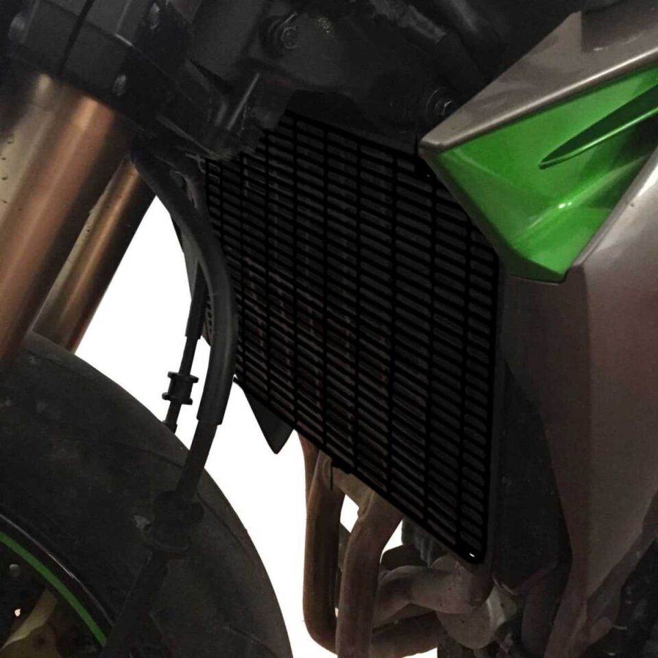 GP Kompozit Kawasaki Z 1000 2013-2018 Uyumlu Radyatör Koruma Siyah