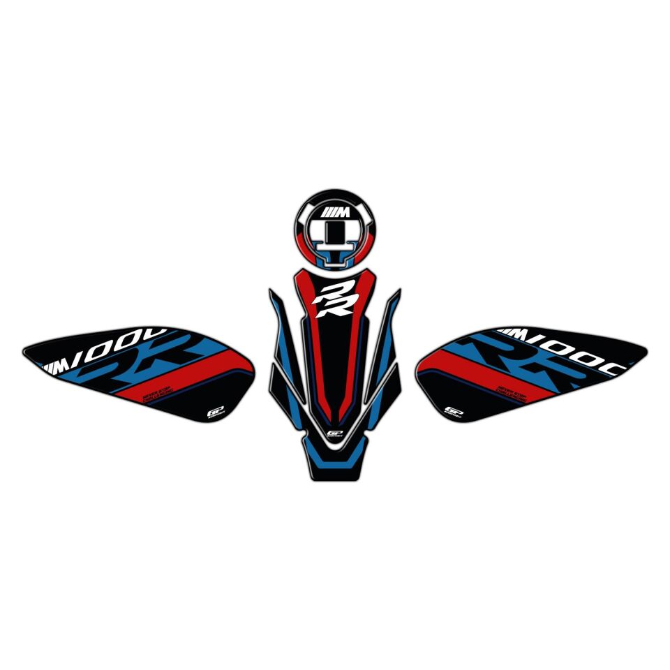 GP Kompozit BMW M 1000 RR 2021-2026 Uyumlu Tank Pad Seti Siyah