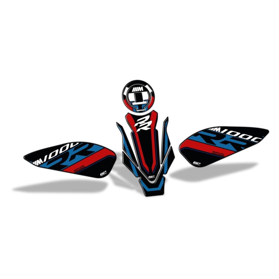 GP Kompozit BMW M 1000 RR 2021-2026 Uyumlu Tank Pad Seti Siyah