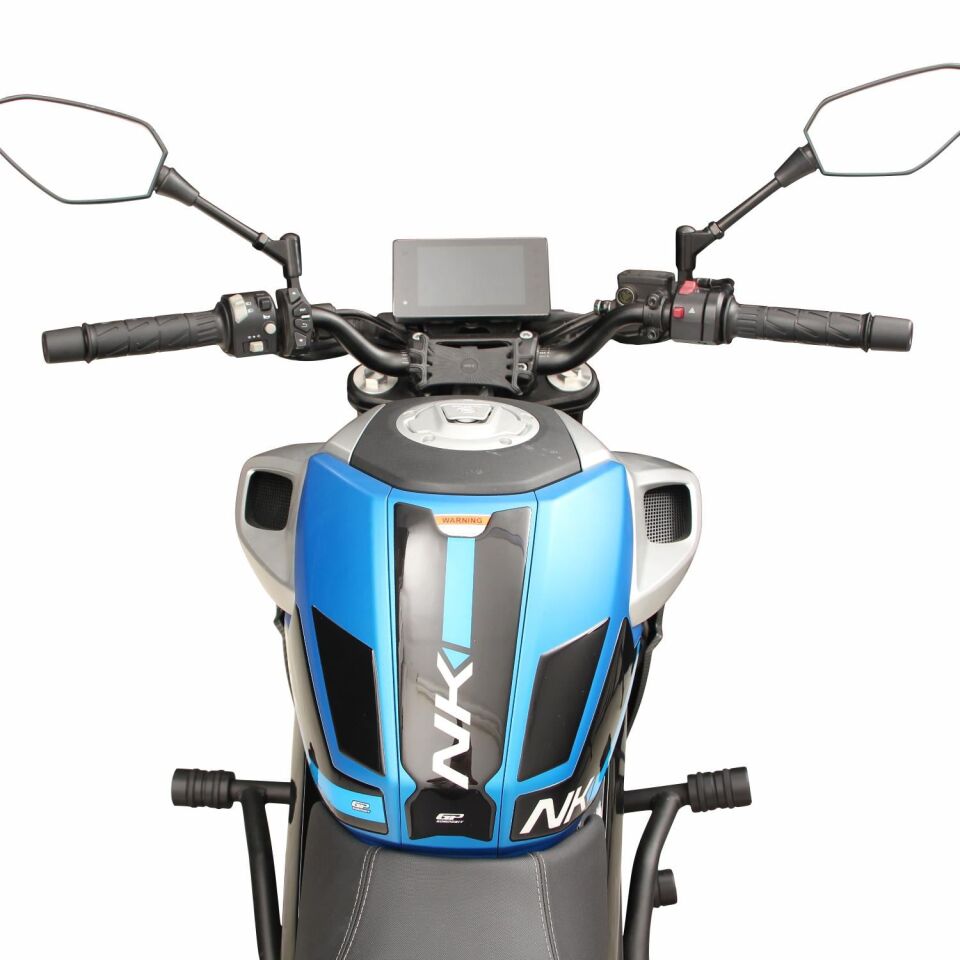 GP Kompozit CF Moto 250 NK 2023-2026 Uyumlu Tank Pad Seti Mavi