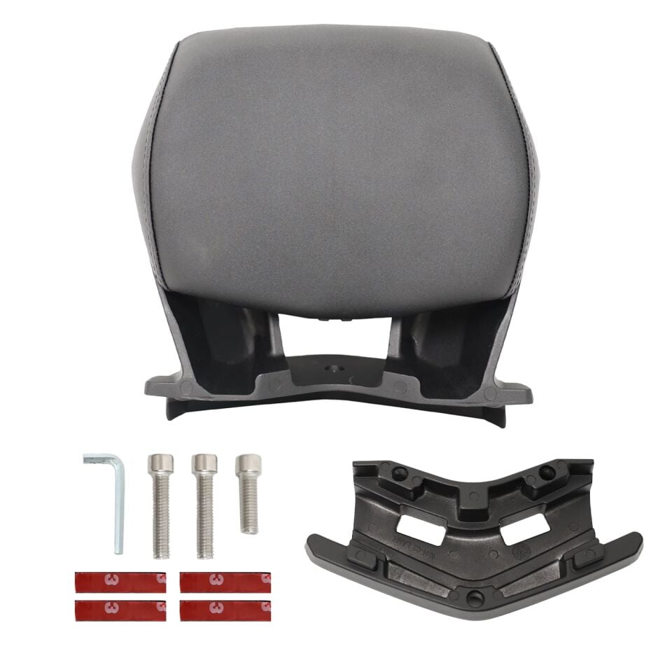 GP Kompozit Yamaha NMAX 125 / 155 2021-2024 Uyumlu Dikişli Sissy Bar Siyah
