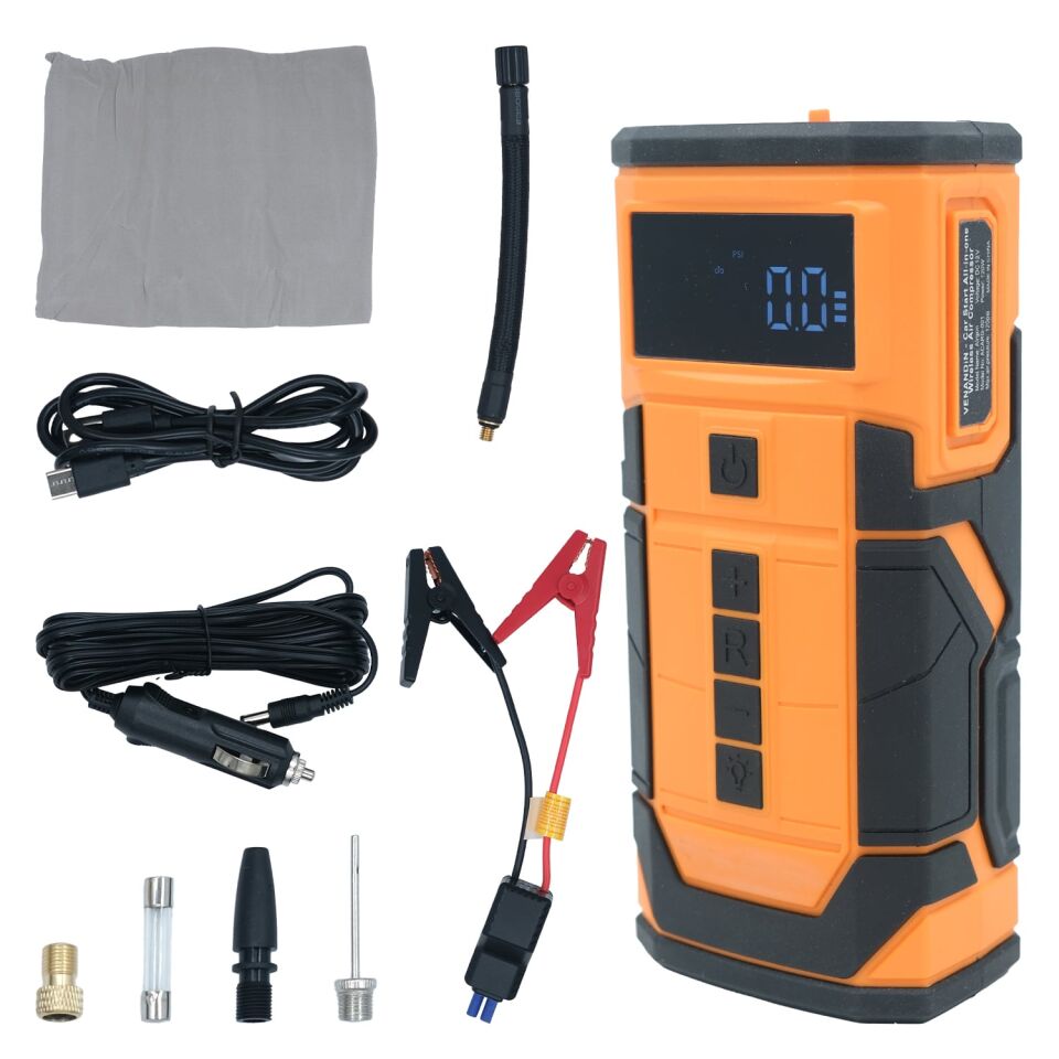 GP Kompozit LTK002 4in1 150 PSI 8000 mAh Akü Takviyeli Taşınabilir Şarjlı Hava Pompası