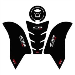 GP Kompozit Honda CB250R 2017-2024 Uyumlu Tank Pad Seti Siyah