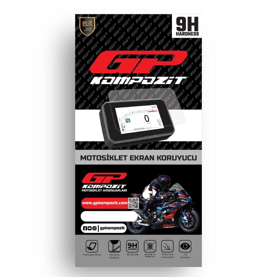 GP Kompozit Honda PCX 125 / 150 DX 2025-2026 Uyumlu Motosiklet Ekran Koruyucu Şeffaf