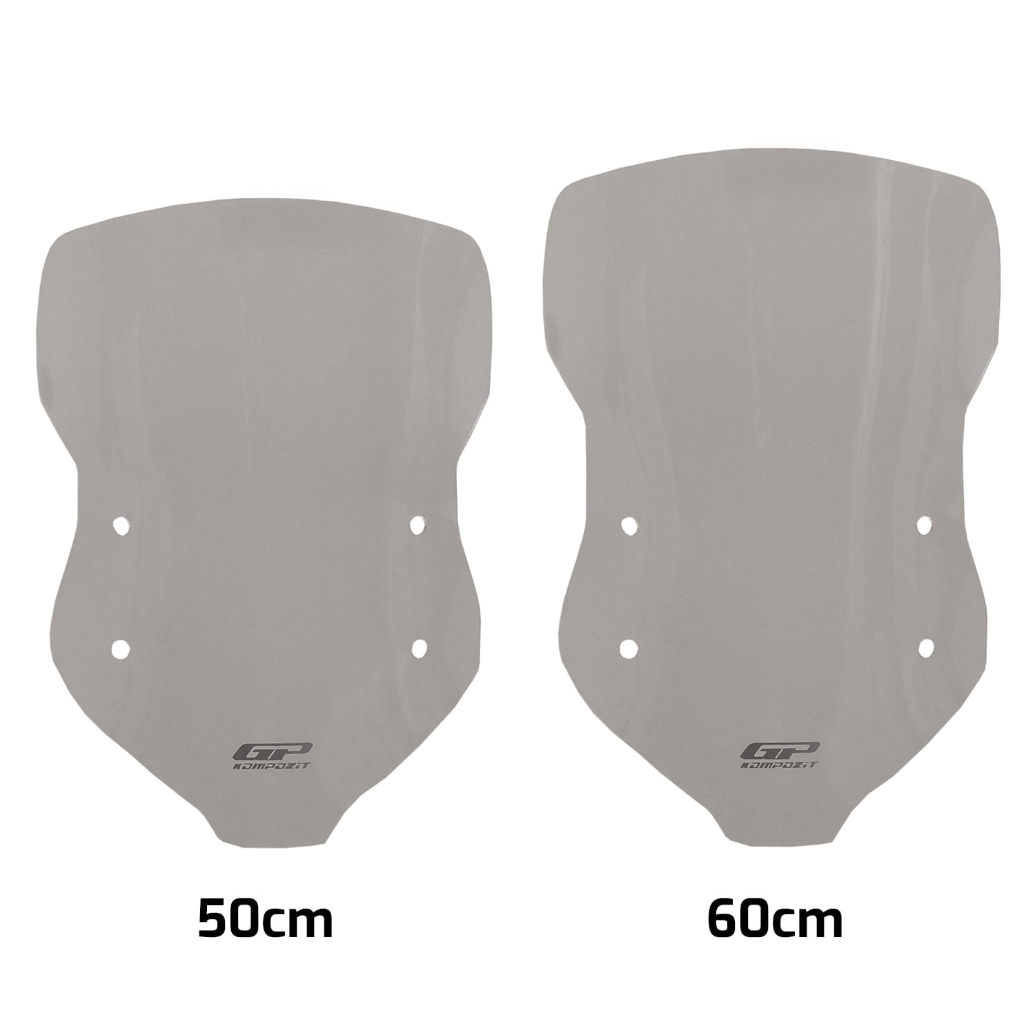 GP Kompozit Kymco DTX 250 / 360 2021-2024 Uyumlu Ön Cam Füme 50 cm