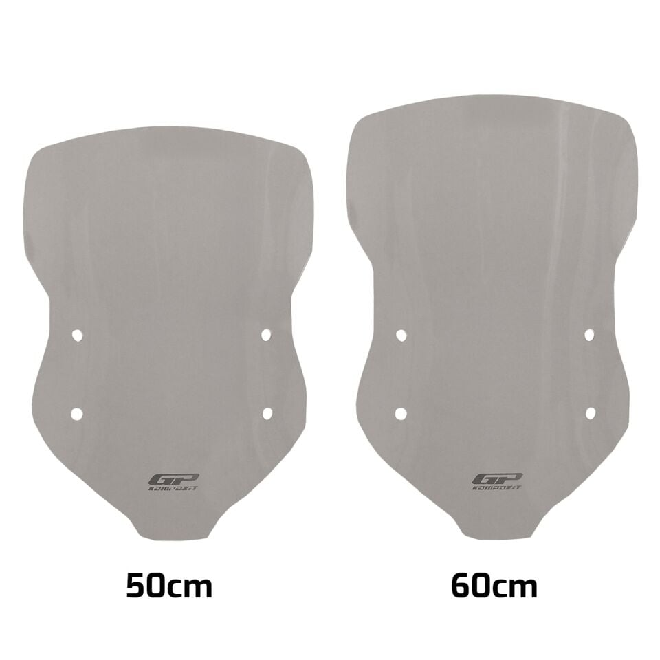 GP Kompozit Kymco DTX 250 / 360 2021-2024 Uyumlu Ön Cam Füme 50 cm