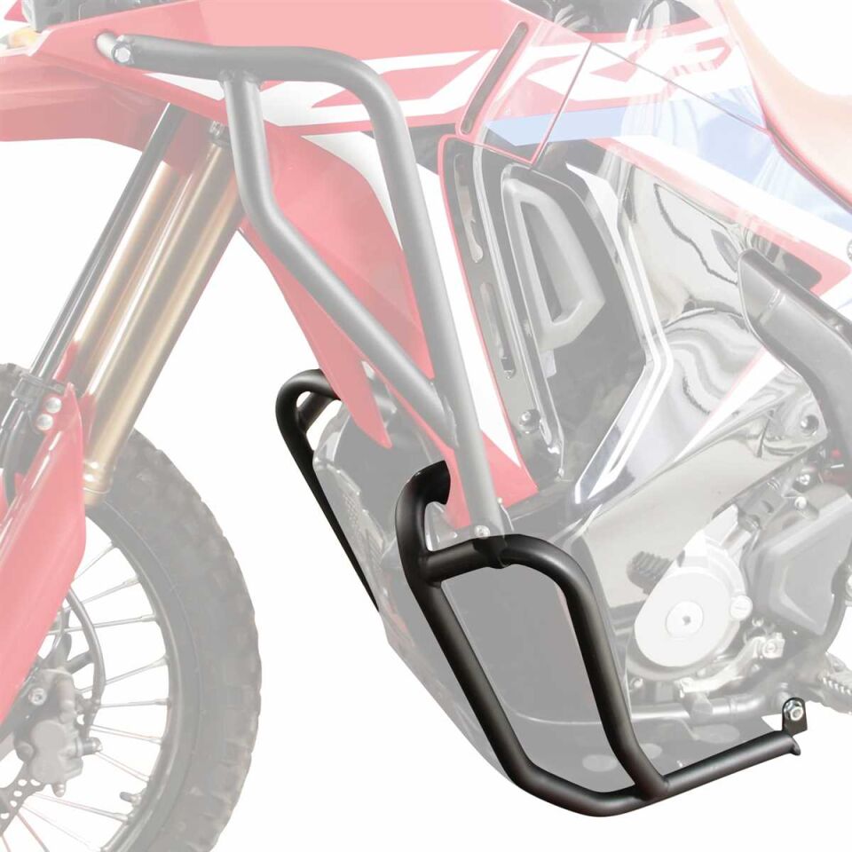 GP Kompozit Honda CRF250 Rally 2023-2024 Uyumlu Motor Koruma Demiri Siyah
