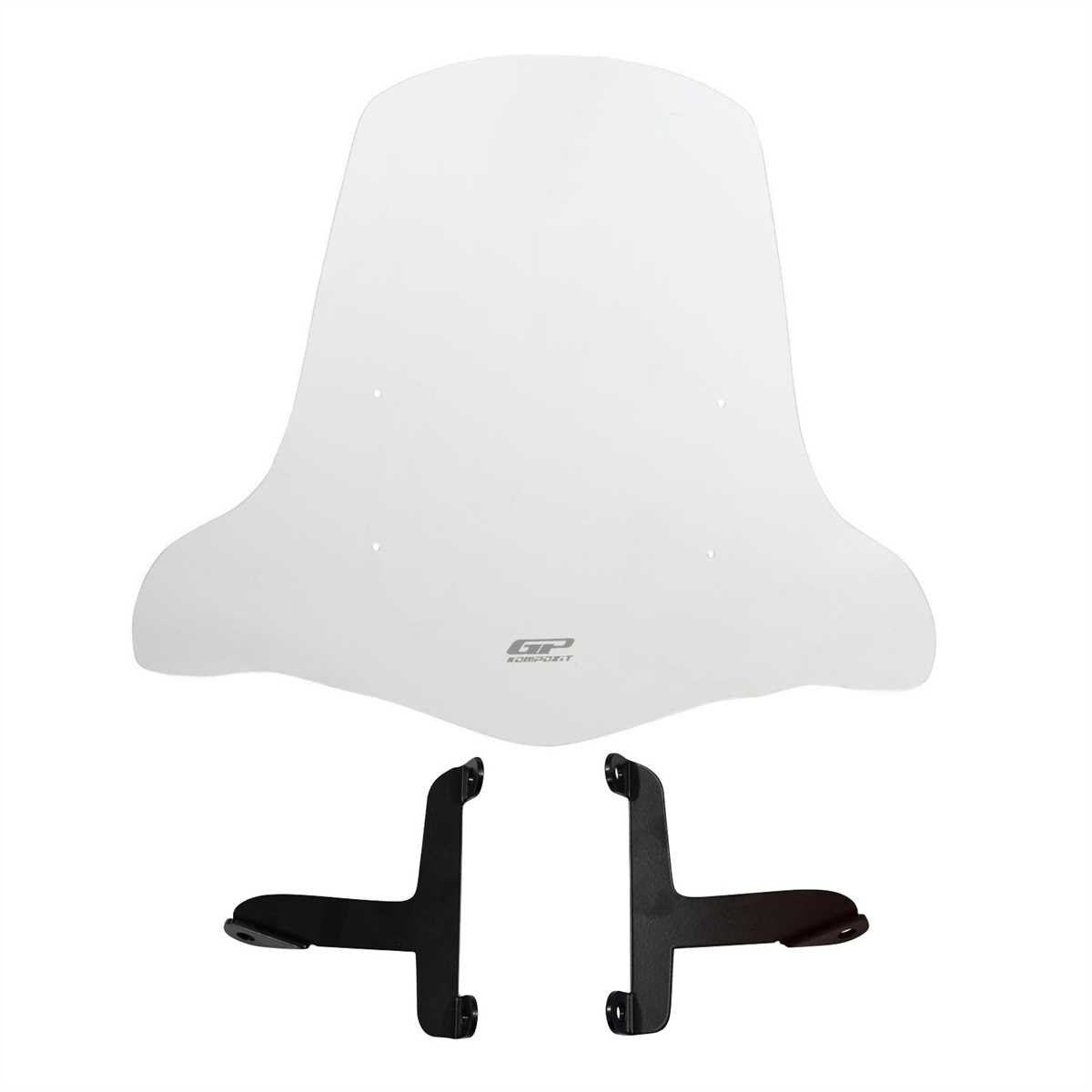 GP Kompozit Scooter Universal 2020 Uyumlu Elcikli Ön Cam Şeffaf