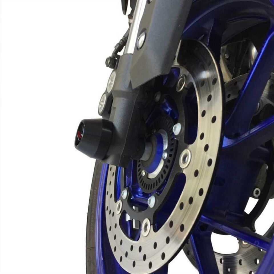 GP Kompozit Yamaha MT-09 2013-2016 Uyumlu Ön / Arka Aks Koruma Takozu Siyah