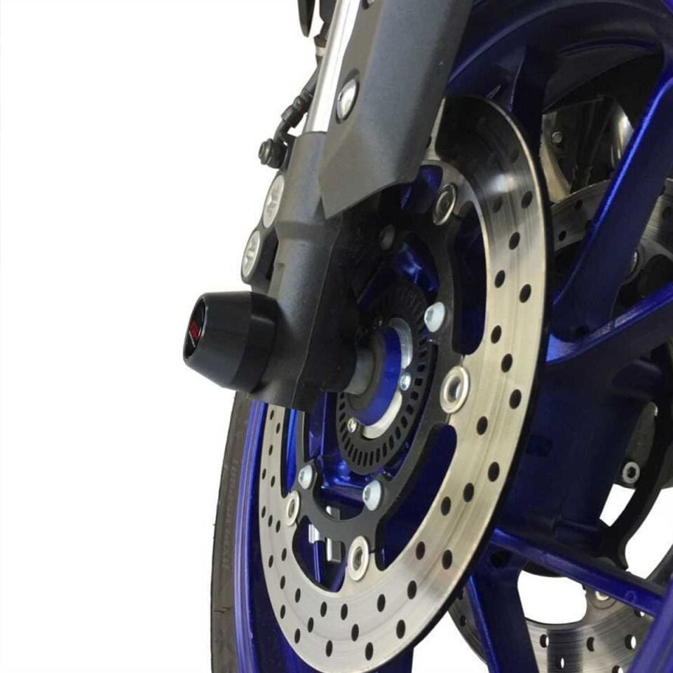 GP Kompozit Yamaha MT-09 2013-2016 Uyumlu Ön / Arka Aks Koruma Takozu Siyah