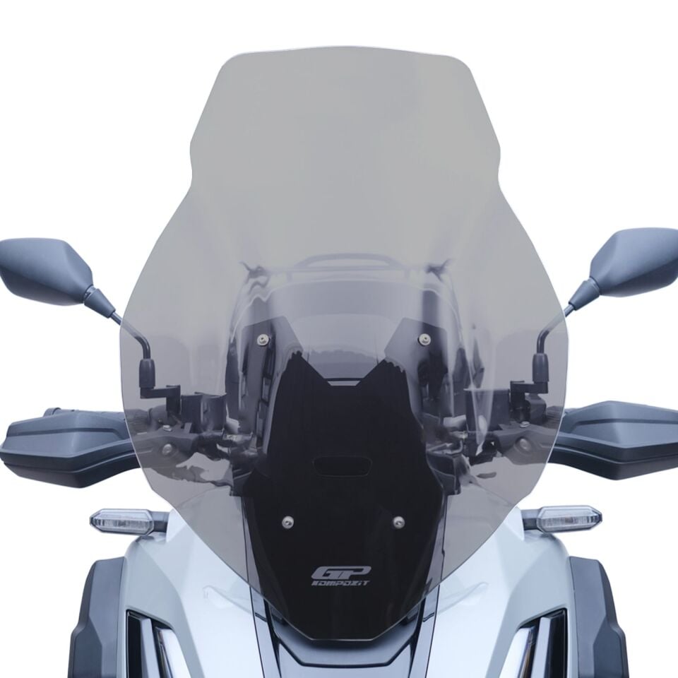 GP Kompozit Honda ADV 350 2023-2026 Uyumlu Baskılı Ön Cam Füme 62 cm