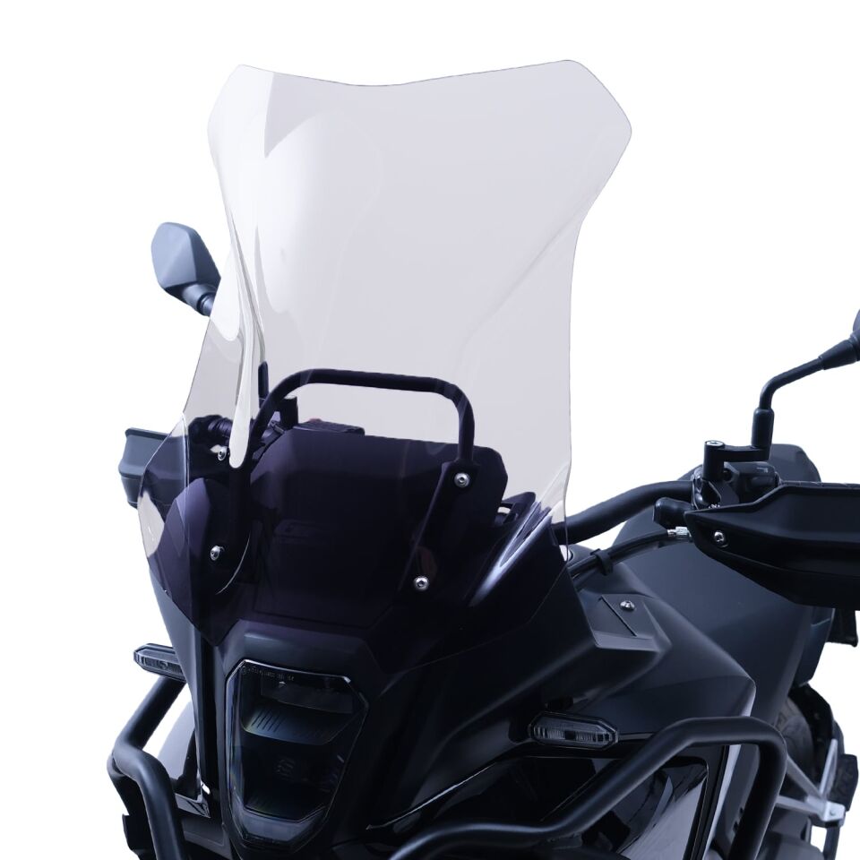 GP Kompozit Honda NX 500 2025-2026 Uyumlu Ön Cam Şeffaf 49 cm