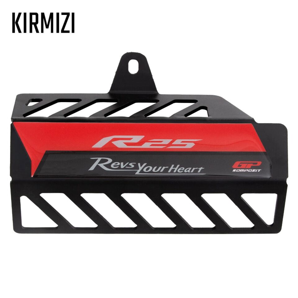 GP Kompozit Yamaha R25 2016-2024 Uyumlu Egzoz Koruma Kapağı Siyah MAVİ