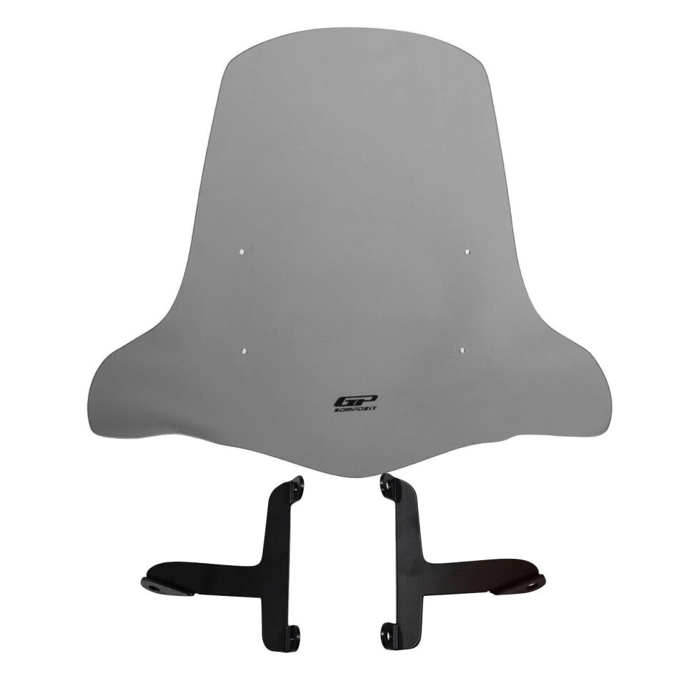 GP Kompozit Scooter Universal 2020 Uyumlu Elcikli Ön Cam Füme 44 cm