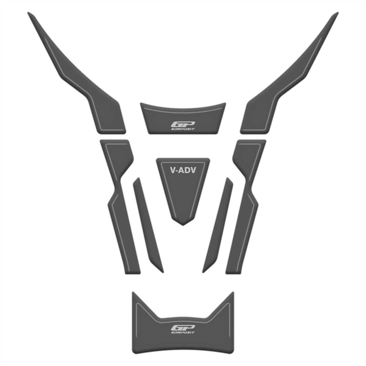 GP Kompozit RKS Freccia 150 2022-2024 Uyumlu Tank Pad Gri