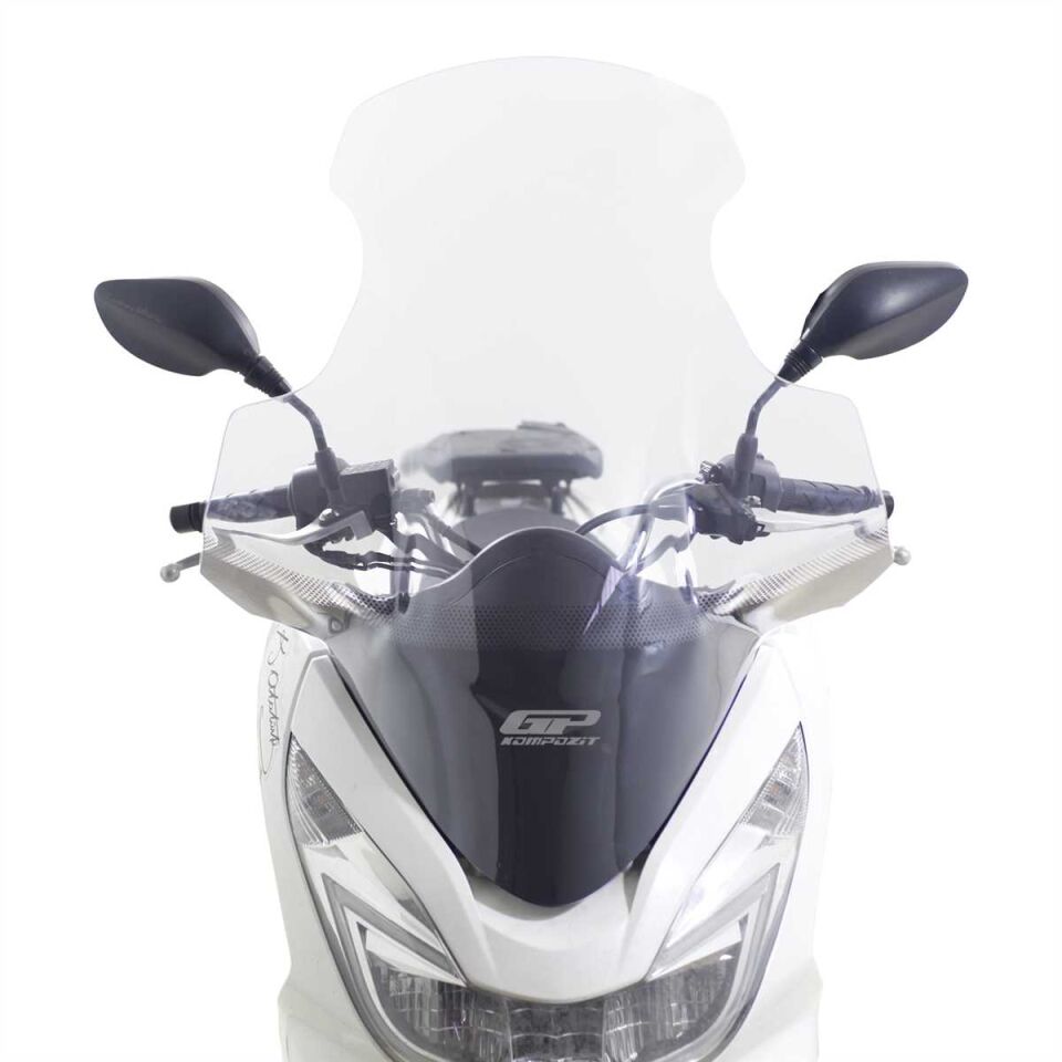 GP Kompozit Honda PCX 125 / 150 2014-2017 Uyumlu Elcikli Ön Cam Şeffaf