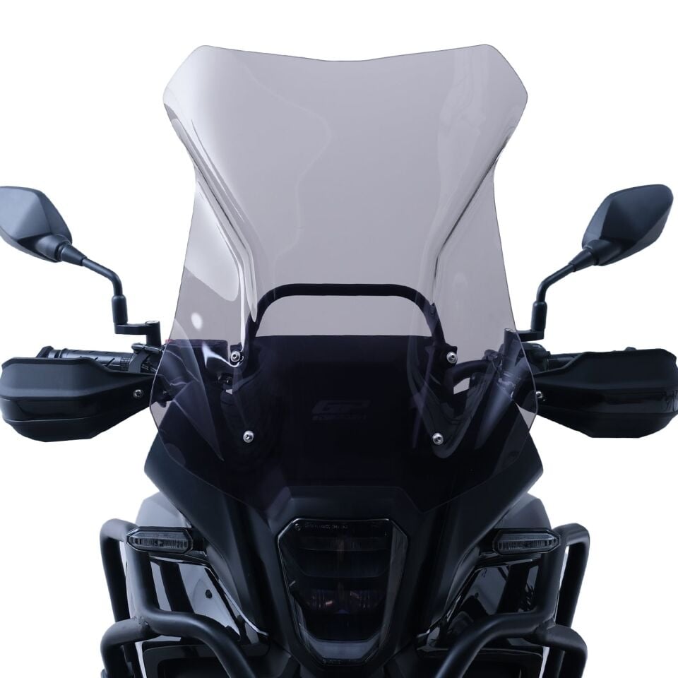 GP Kompozit Honda NX 500 2025-2026 Uyumlu Ön Cam Füme 49 cm