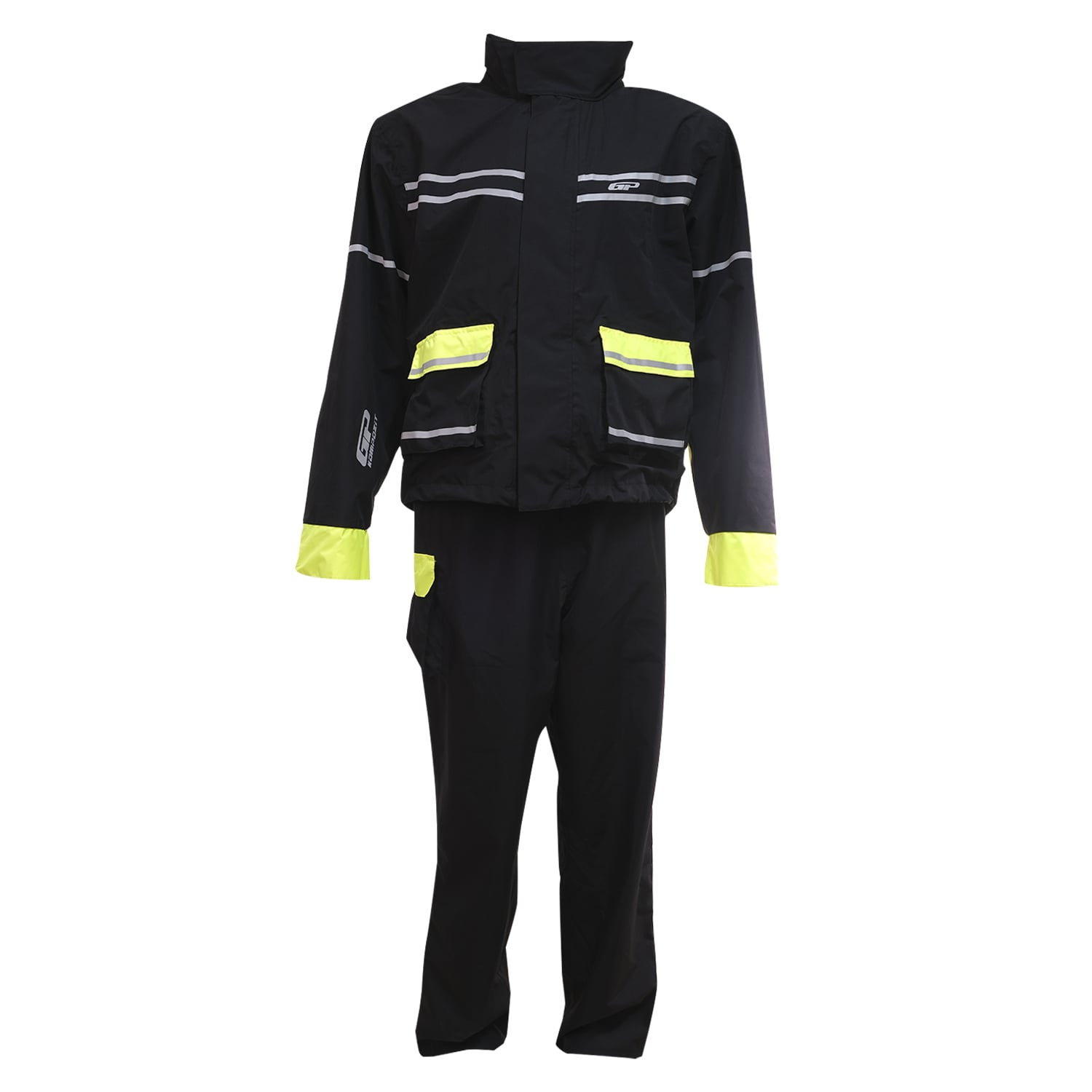 GP Kompozit YGM02 Motosiklet Alt Üst Takım Yağmurluk Siyah 3XL