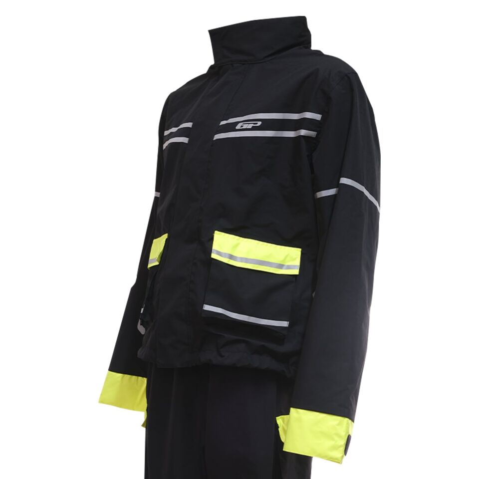 GP Kompozit YGM02 Motosiklet Alt Üst Takım Yağmurluk Siyah 3XL