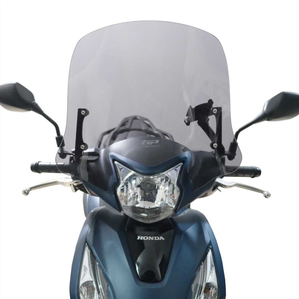 GP Kompozit Honda Dio 2021-2025 Uyumlu Kısa Ön Cam Füme