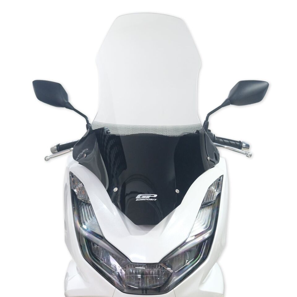 GP Kompozit Honda PCX 125 2021-2024 Uyumlu Ön Tur Camı Şeffaf 79 cm