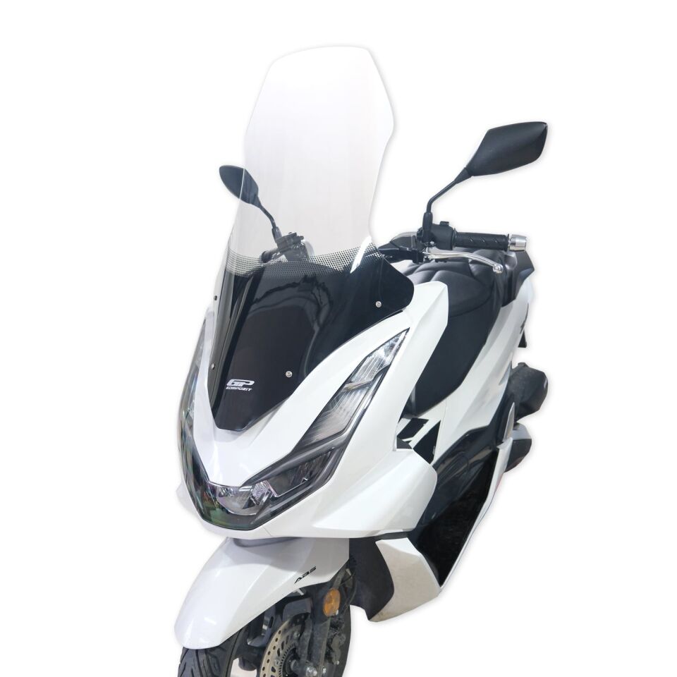 GP Kompozit Honda PCX 125 2021-2024 Uyumlu Ön Tur Camı Şeffaf 79 cm