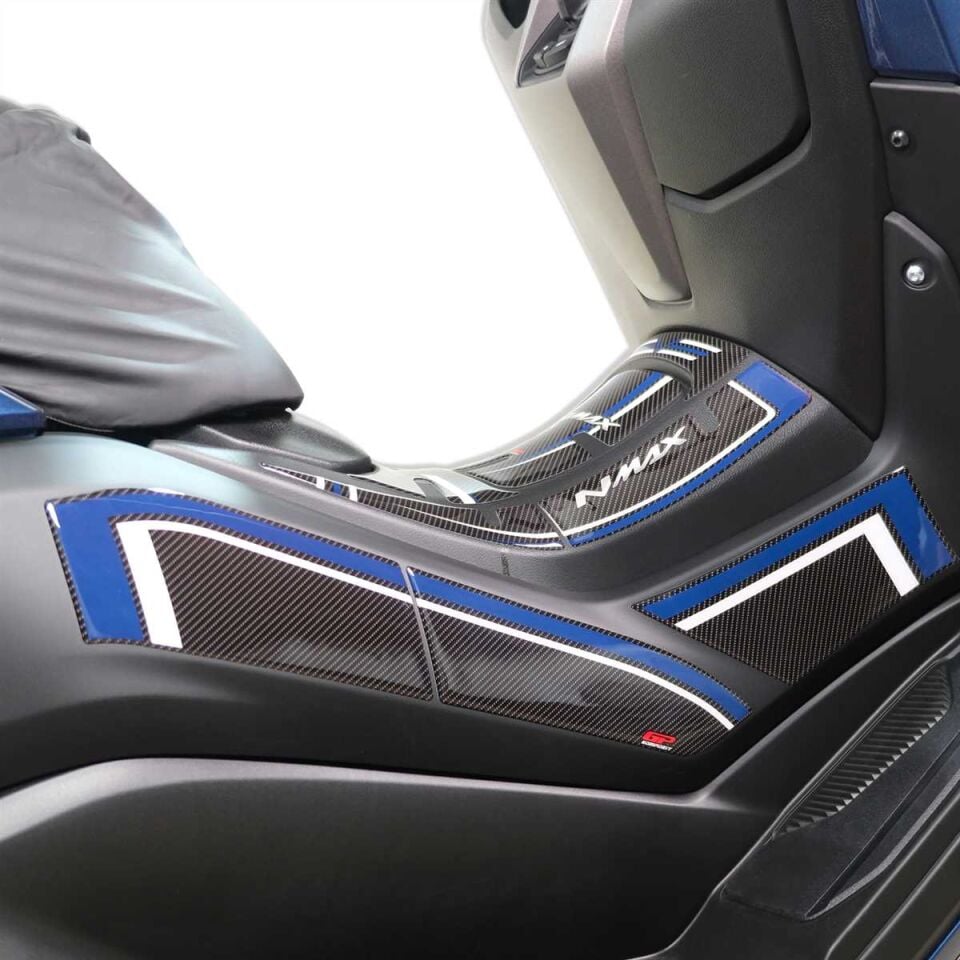 GP Kompozit Yamaha NMAX 125 / 155 2021-2024 Uyumlu Yan Pad Mavi