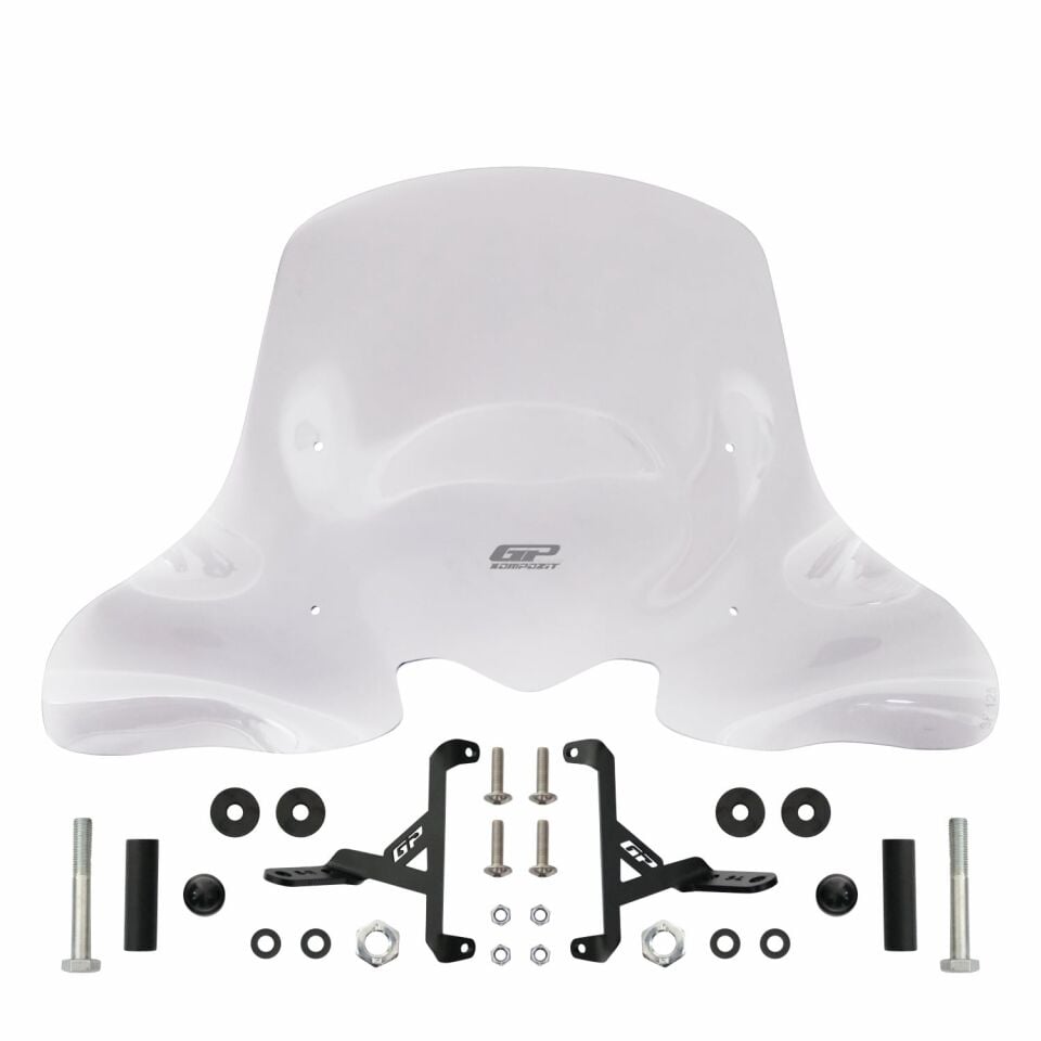 GP Kompozit Honda SH 125 2024-2025 Uyumlu Ön Cam Şeffaf 45 cm