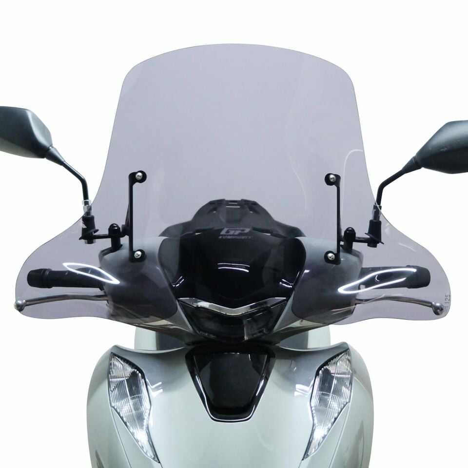 GP Kompozit Honda SH 125 2024-2025 Uyumlu Ön Cam Şeffaf 55 cm