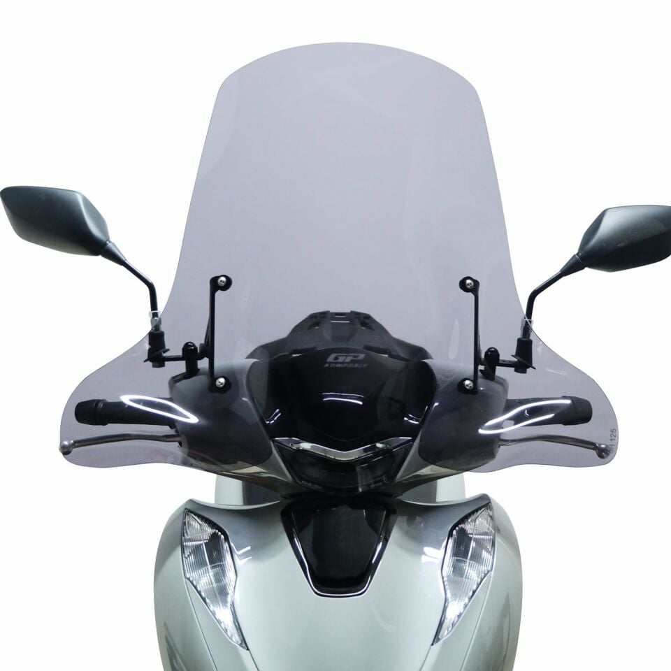 GP Kompozit Honda SH 125 2024-2025 Uyumlu Ön Cam Şeffaf 55 cm