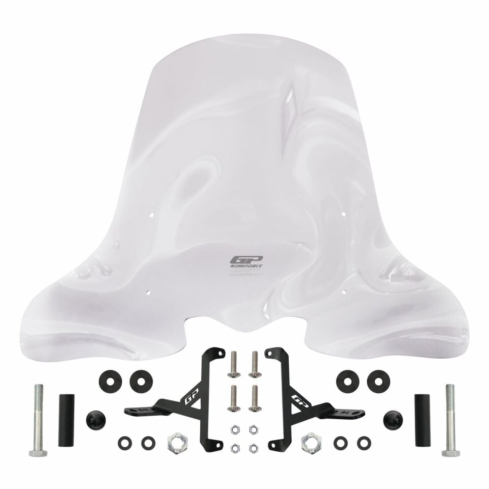 GP Kompozit Honda SH 125 2024-2025 Uyumlu Ön Cam Şeffaf 55 cm