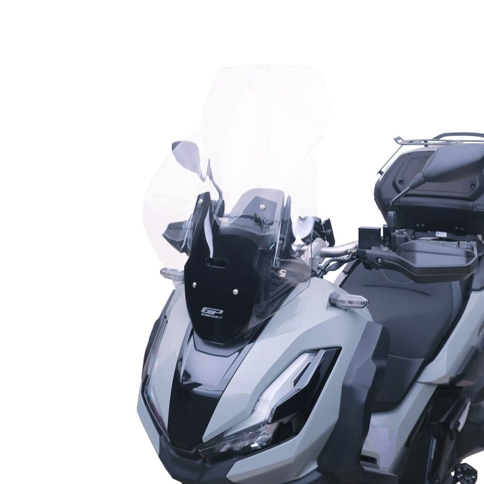 GP Kompozit Honda ADV 350 2023-2026 Uyumlu Baskılı Ön Cam Şeffaf 62 cm