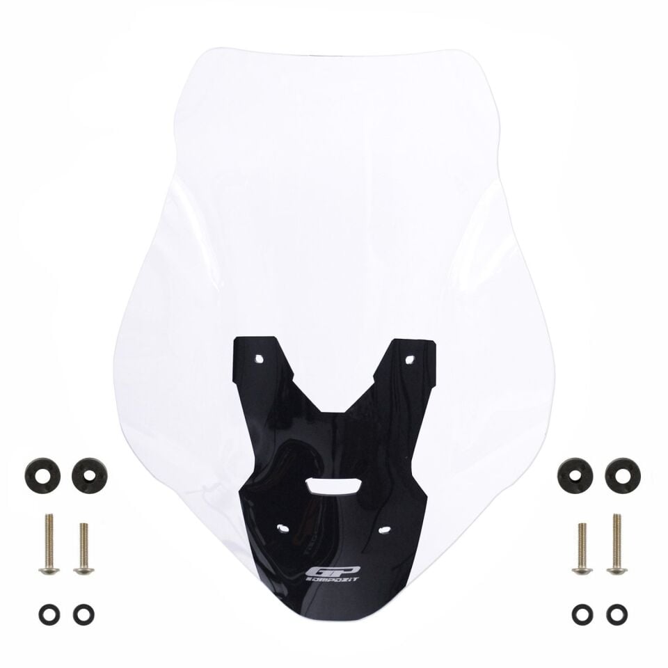 GP Kompozit Honda ADV 350 2023-2026 Uyumlu Baskılı Ön Cam Şeffaf 62 cm