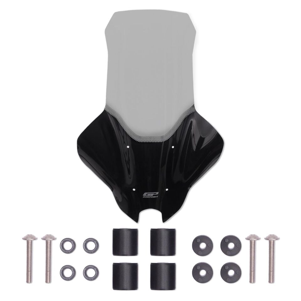 GP Kompozit Yamaha NMAX 125 / 155 2025-2026 Uyumlu Elcikli Tur Camı Füme 82 cm