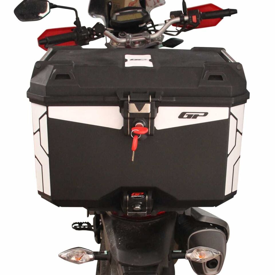 GP Kompozit Universal 45 lt Plastik Motosiklet Çantası Siyah
